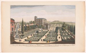 Ansicht der Giardini Vaticani in Vatikanstadt (Serientitel) von Robert Sayer