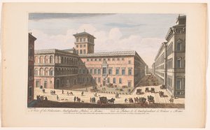 Ansicht des Palazzo Venezia in Rom von Robert Sayer