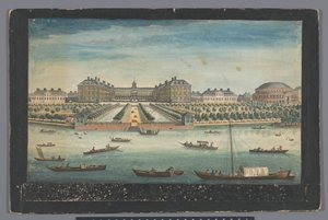 Ansicht des Royal Hospital Chelsea und der Rotunde in den Ranelagh Gardens in London von Robert Sayer