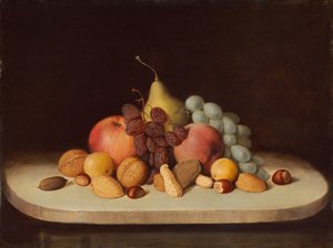 Stillleben mit Früchten und Nüssen von Robert Seldon Duncanson