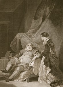 Heinrich VIII. und Catherine Parr, graviert von George Noble, Illustration aus David Humes 