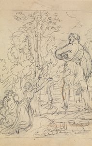 Studie einer Frau, die um die Rückkehr ihres gefangenen Kindes bittet von Robert Smirke