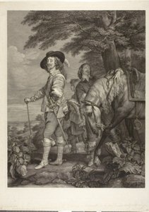 Karl I., König von England, mit James, 1. Herzog von Hamilton