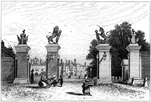 Eingang zum Hampton Court Palace, 1880 von Robert Taylor Pritchett