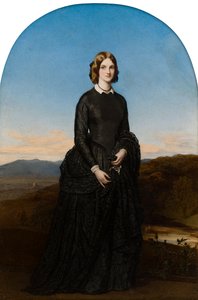 Porträt der Hon. Selina Weld Forester, Viscountess Newport und später Countess of Bradford (1819-1894), c.1840-70 von Robert Thorburn