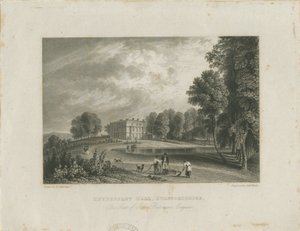 Biddulph - Knypersley Hall [neu]: Stahlstich, undatiert [?19. Jh.] von Robert Wallis
