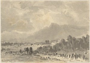 Landschaft - Felsen und Berge von Robert Walter Weir