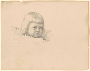 Studie für "Porträt von Esther Haydin" von Robert William Vonnoh