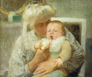 Die Flasche des Babys