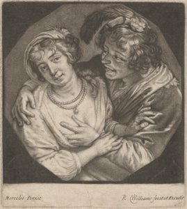 Junger Mann umarmt Frau von Robert Williams