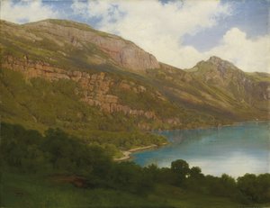 Blick vom Rigi über den Vierwaldstättersee, 1857 von Robert Zund