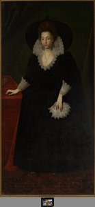 Frances Walsingham, Ehefrau von Sir Philip Sidney, ca. 1570-1632 von Robert the Elder (attr. to) Peake