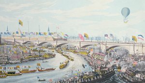 Eröffnung der neuen London Bridge durch König Wilhelm IV. und Königin Adelaide, 1831