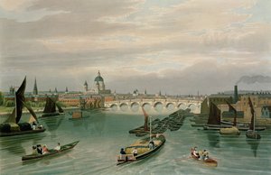 Ansicht der Blackfriars Bridge und St. Paul