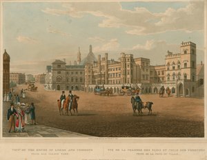 Blick auf die Houses of Lords und Commons vom Old Palace Yard von Robert the Elder and Younger Havell