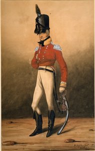Kapitän Henry Proctor, 82. Regiment zu Fuß, Freiwillige des Prinzen von Wales, 1806 von Robert the younger Dighton
