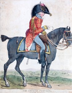 Sir George Prevost, britischer Soldat und Kolonialverwalter, Generalgouverneur von Kanada von Robert the younger Dighton