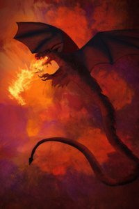 Feuerdrache, 2022 von Roberta Murray