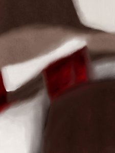 Kräftiger roter Kontrast