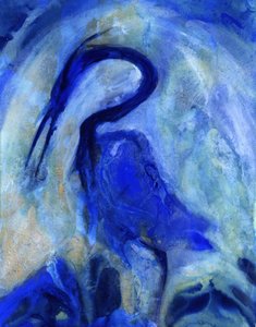 Eleganter Blauer Reiher