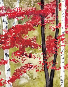 Lebendiger Herbstwald von RodMacIver