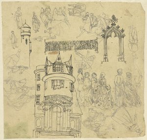 Architektur und Figuren von Rodolphe Bresdin