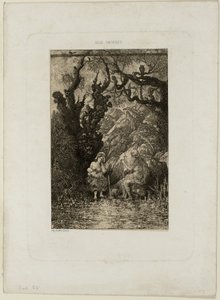Der Tod und die junge Mutter, aus Revue Fantaisiste von Rodolphe Bresdin