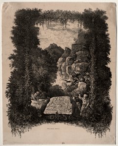 Erstes Frontispiz für Fabeln und Märchen von Thierry-Faletans, 1868 von Rodolphe Bresdin