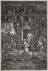 Moldawisches Interieur von Rodolphe Bresdin