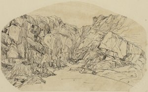 Dampf in einer Schlucht von Rodolphe Bresdin