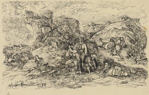 Die Schmuggler, 1858 von Rodolphe Bresdin