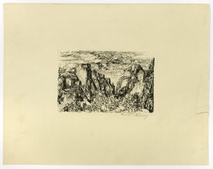 Ohne Titel (möglicherweise Caesar und seine Legionen) von Rodolphe Bresdin