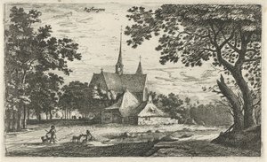 Ansicht der St.-Willibrordus-Kirche in Klein-Zundert von Roelant Roghman