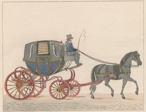 Paardenkoets in Amsterdam, ca. 1825 von Roelof van der Meulen