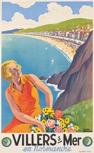 Werbeplakat für Villers-sur-Mer, um 1930