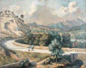 Italienische Landschaft, ca. 1922-25 von Roger Eliot Fry