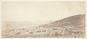 Lager der 4. Leichten Dragoner, Offiziersquartiere von Roger Fenton