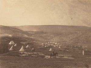 Kavallerielager, Balaklawa, Blick auf das Plateau von Sewastopol von Roger Fenton