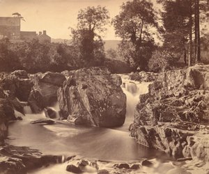 Wasserfälle des Llugwy, bei Pont-y-Pair, 1857