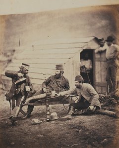 Härte im Lager, aus einem Album von 52 Fotografien im Zusammenhang mit dem Krimkrieg, 1855 von Roger Fenton