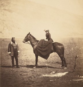 Henry Duberly Esq., Zahlmeister, 8. Husaren & Mrs. Duberly von Roger Fenton