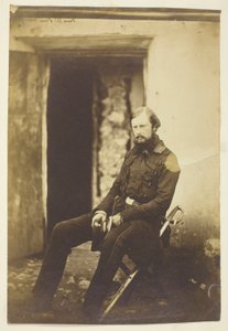 Prinz Edward von Sachsen-Weimar, Aufgenommen auf dem Feld, Krim von Roger Fenton