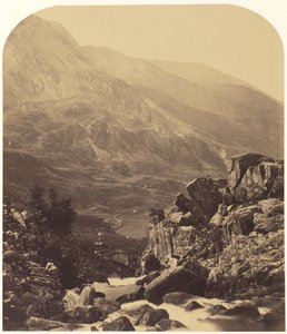 Blick von den Ogwen-Fällen ins Nan Francon von Roger Fenton