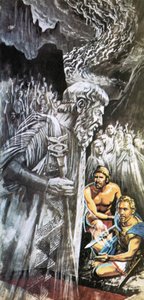 Tiresias warnt Odysseus vor der Zukunft von Roger Payne