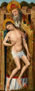 Heilige Dreifaltigkeit, Außentafel des Weston-Triptychons, ca. 1480 von Rogier van der Weyden