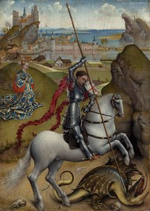 Heiliger Georg und der Drache von Rogier van der Weyden