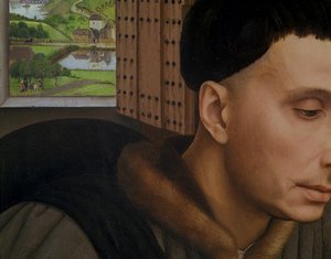 St. Ivo, (Detail) von Rogier van der Weyden