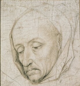 Studie des Kopfes eines alten Mannes, 15. Jahrhundert von Rogier van der Weyden