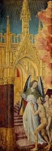 Die Guten werden in den Himmel geführt, Detail aus dem Jüngsten Gericht, ca. 1451 von Rogier van der Weyden