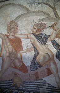 Entführung des Hylas durch Nymphen, Mosaik im Haus der Venus in der römischen Stadt Volubilis